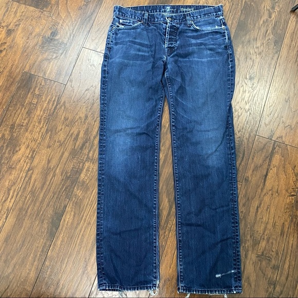 {7FAM} Standard Straight Leg Jeans 36 - Picture 2 of 11